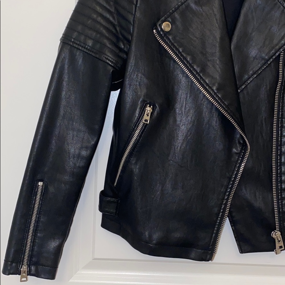 TOPSHOP -Faux Leather Biker Jacket
